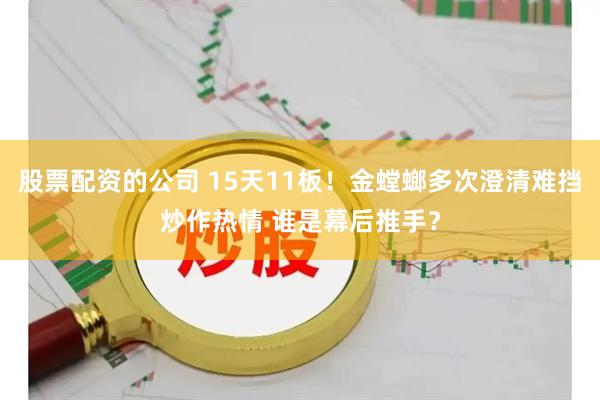 股票配资的公司 15天11板！金螳螂多次澄清难挡炒作热情 谁是幕后推手？